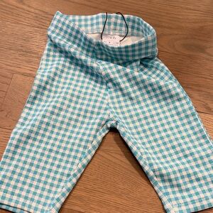 Zara Light Blue Checkered Trousers